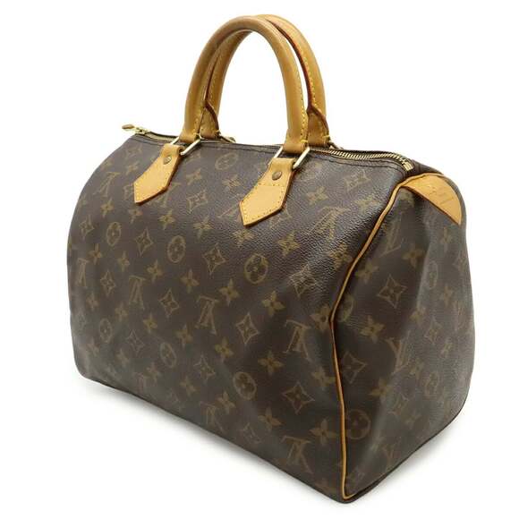 LOUIS VUITTON Authentic Brown Monogram Speedy 30 Boston Bag - Picture 3 of 10
